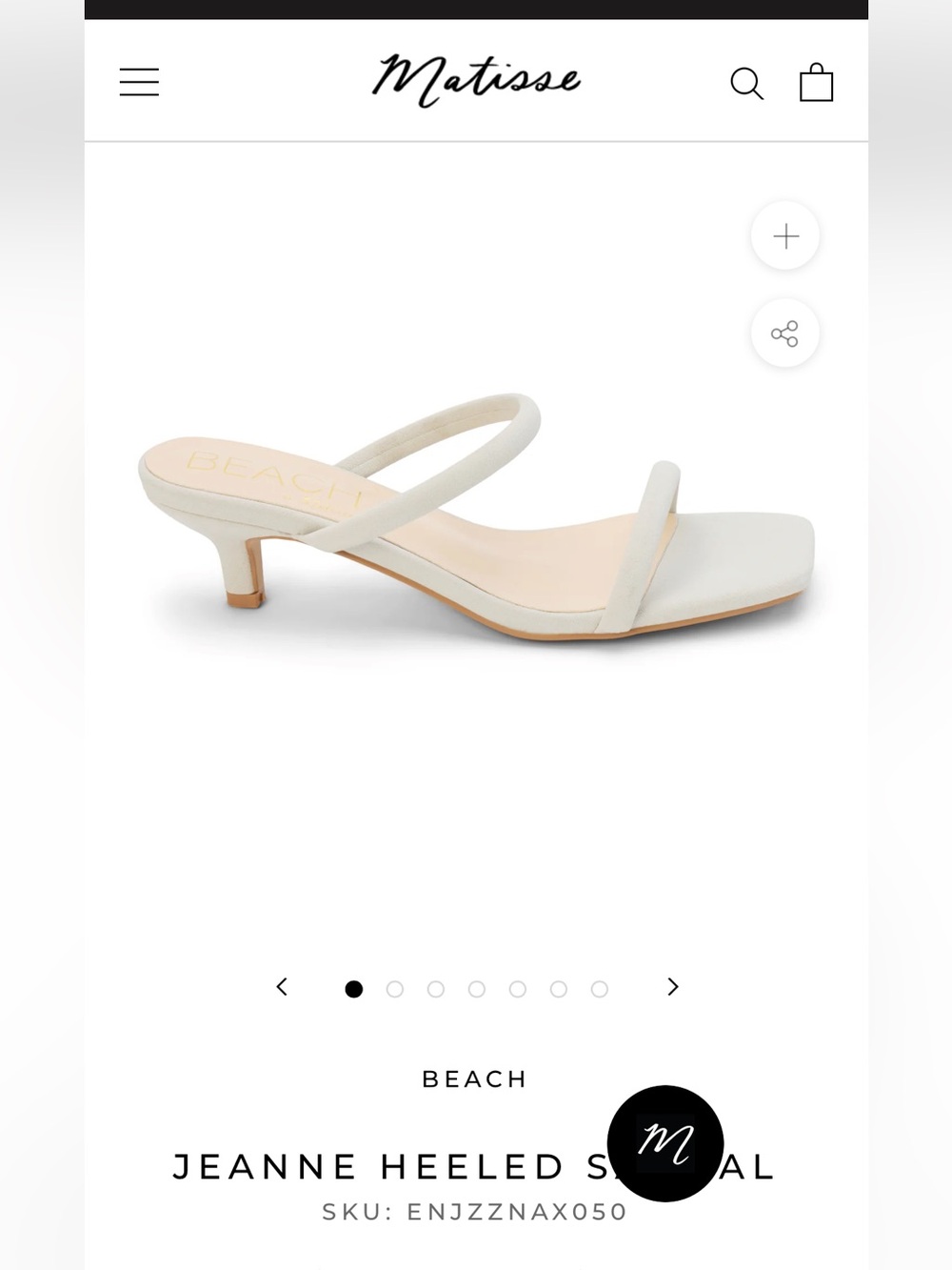 NWT Matisse size 8 sandal